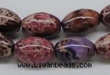 CDT32 15.5 inches 13*18mm rice dyed aqua terra jasper beads