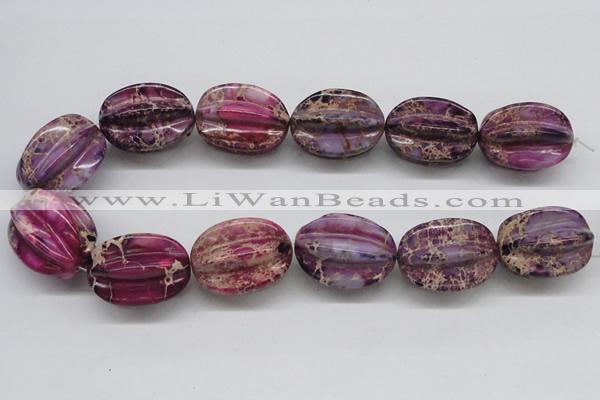 CDT37 15.5 inches 25*33mm star fruit shaped dyed aqua terra jasper beads