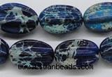 CDT61 15.5 inches 16*23mm star fruit shaped dyed aqua terra jasper beads