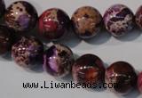 CDT697 15.5 inches 12mm round dyed aqua terra jasper beads