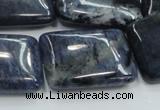 CDU04 15.5 inches 22*32mm rectangle natural blue dumortierite beads