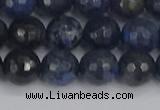 CDU318 15.5 inches 10mm faceted round blue dumortierite beads