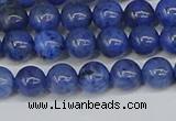 CDU341 15.5 inches 6mm round blue dumortierite beads wholesale