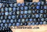 CDU352 15.5 inches 8mm round blue dumortierite beads wholesale