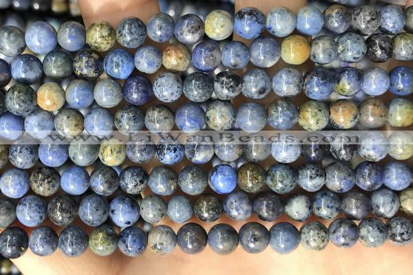 CDU361 15.5 inches 6mm round sunset dumortierite beads wholesale