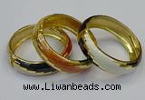 CEB151 19mm width gold plated alloy with enamel bangles wholesale