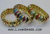 CEB155 20mm width gold plated alloy with enamel bangles wholesale