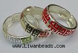 CEB163 20mm width gold plated alloy with enamel bangles wholesale