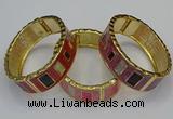 CEB166 20mm width gold plated alloy with enamel bangles wholesale