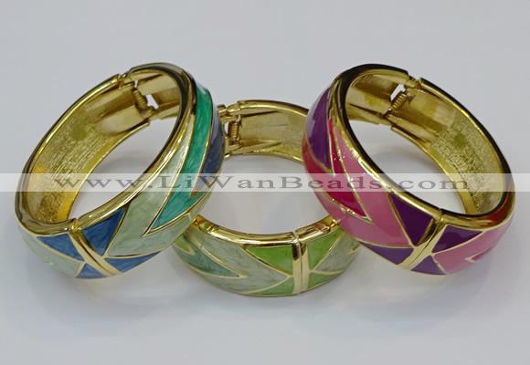 CEB168 20mm width gold plated alloy with enamel bangles wholesale