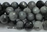 CEE21 15.5 inches 10mm faceted round eagle eye jasper beads wholesale