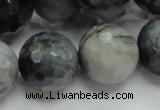 CEE25 15.5 inches 20mm faceted round eagle eye jasper beads wholesale