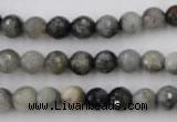 CEE352 15.5 inches 8mm faceted round eagle eye jasper beads