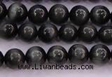 CEE502 15.5 inches 8mm round AAA grade green eagle eye jasper beads