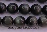 CEE504 15.5 inches 12mm round AAA grade green eagle eye jasper beads