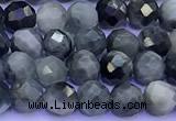 CEE562 15 inches 4mm faceted round eagle eye jasper beads