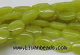 CEJ05 15.5 inches 10*14mm oval lemon jade beads wholesale