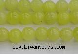 CEJ201 15.5 inches 6mm round lemon jade beads wholesale