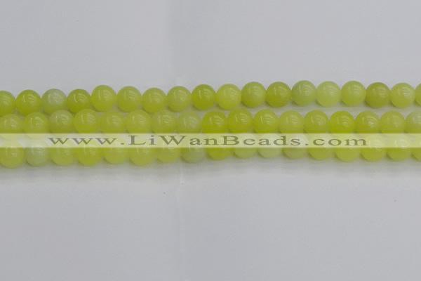 CEJ202 15.5 inches 8mm round lemon jade beads wholesale