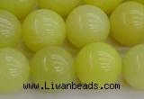 CEJ204 15.5 inches 12mm round lemon jade beads wholesale