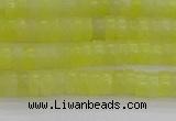 CEJ219 15.5 inches 2*4mm heishi lemon jade beads wholesale