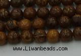 CEJ300 15.5 inches 4mm round elephant skin jasper beads wholesale