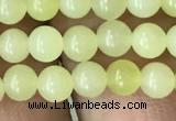 CEJ350 15.5 inches 4mm round lemon jade beads wholesale