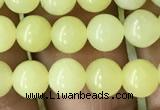 CEJ351 15.5 inches 6mm round lemon jade beads wholesale