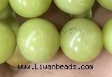 CEJ355 15.5 inches 14mm round lemon jade beads wholesale