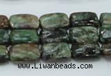 CEM18 15.5 inches 10*14mm rectangle emerald gemstone beads wholesale