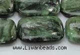 CEM21 15.5 inches 22*30mm rectangle emerald gemstone beads wholesale