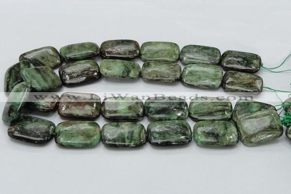 CEM21 15.5 inches 22*30mm rectangle emerald gemstone beads wholesale