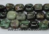 CEM22 15.5 inches 10*10mm square emerald gemstone beads wholesale