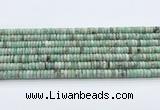 CEM70 15.5 inches 3.5*7mm rondelle emerald gemstone beads