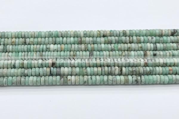 CEM70 15.5 inches 3.5*7mm rondelle emerald gemstone beads