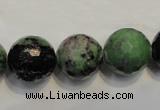 CEP110 15.5 inches 16mm faceted round epidote gemstone beads