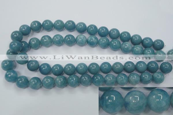 CEQ06 15.5 inches 14mm round blue sponge quartz beads wholesale