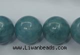 CEQ08 15.5 inches 18mm round blue sponge quartz beads wholesale