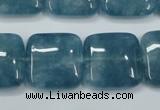 CEQ167 15.5 inches 25*25mm square blue sponge quartz beads