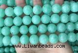 CEQ305 15.5 inches 14mm round green sponge quartz beads