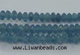 CEQ31 15.5 inches 2*4mm faceted rondelle blue sponge quartz beads