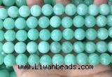 CEQ313 15.5 inches 10mm faceted round green sponge quartz beads