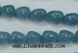 CEQ44 15.5 inches 9*11mm teardrop blue sponge quartz beads