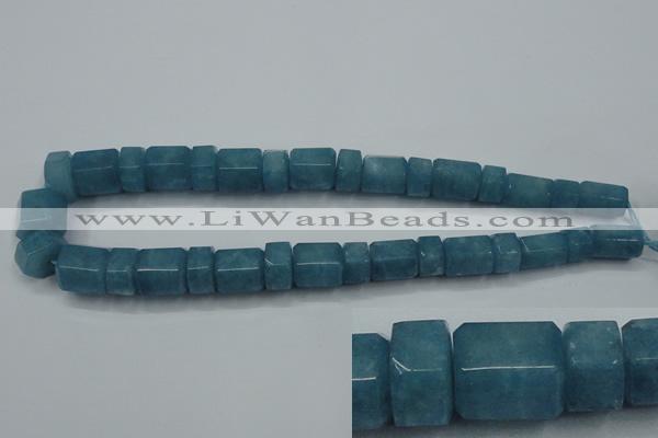 CEQ85 15.5 inches 9*14mm - 13*16mm blue sponge quartz beads