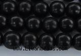 CEY03 15.5 inches 8mm round black ebony wood beads wholesale