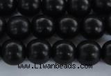 CEY04 15.5 inches 10mm round black ebony wood beads wholesale