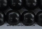 CEY09 15.5 inches 20mm round black ebony wood beads wholesale