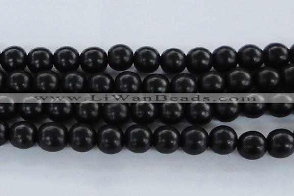 CEY09 15.5 inches 20mm round black ebony wood beads wholesale