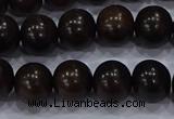 CEY53 15.5 inches 10mm round ebony wood beads wholesale