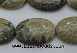 CFA216 15.5 inches 20*30mm oval chrysanthemum agate beads